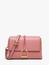 Sac Bandoulire S Torsade Cuir Etrier Rose torsade ETOS169S