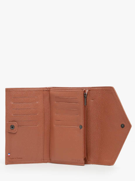 Portefeuille Porte-monnaie Madras Cuir Etrier Marron madras EMAD701 vue secondaire 1