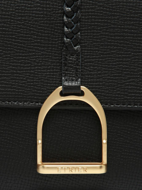 Sac Bandoulière S Torsade Cuir Etrier Multicolore torsade ETOS169S vue secondaire 4