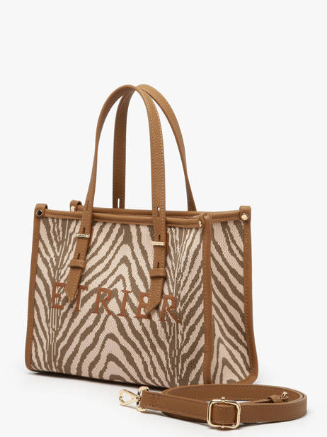 Sac Bandoulière Safari Etrier Marron safari ESAI160S vue secondaire 3